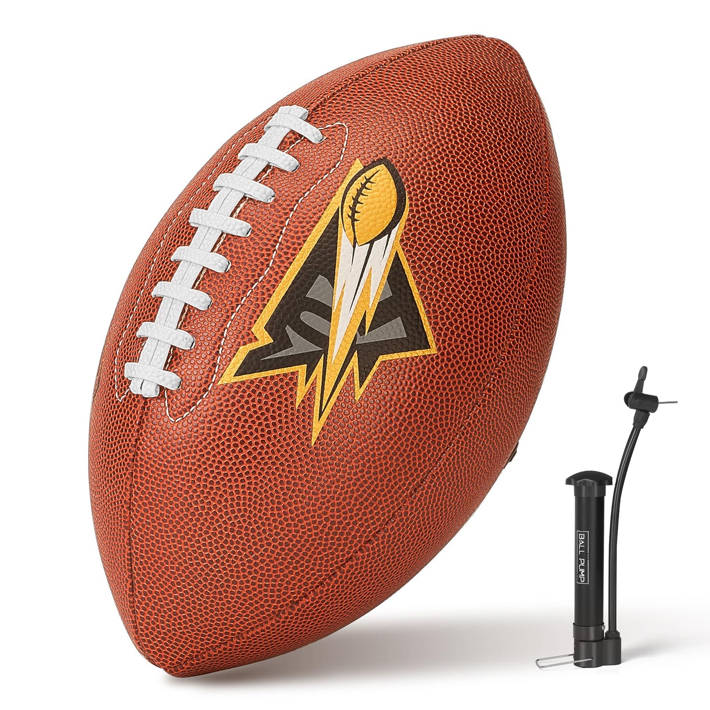 Official Size 9 Football Outdoor Football balls for Adults Youth College Club Training Football Suitable for Football Game Practice Ideal Football Gift for Boys Girls Football Fans With Pump Needle