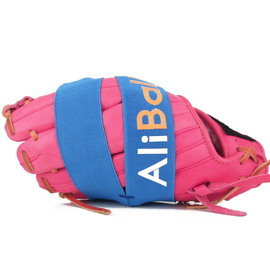 AliBall Baseball Glove Wrap Softball and Baseball Glove Strap Replace of Using Steam Hot Water Break-in Quickly Keep The Pocket Formed Easy Quick to Put On Fit All Gloves (Lbzia Blue)